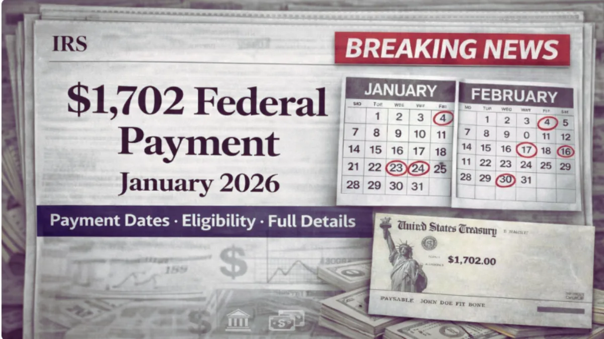 $1,702 Federal Payment in January 2026 See If Your Name Is on the List