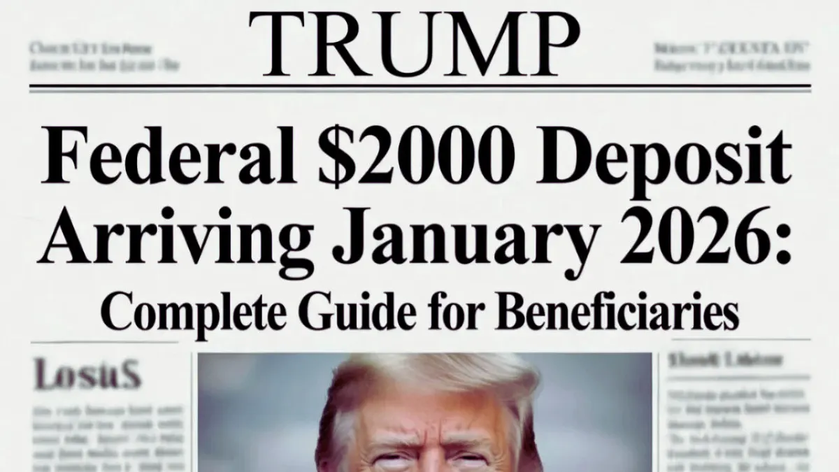 Federal $2,000 Hitting Accounts This January – Full Guide Inside