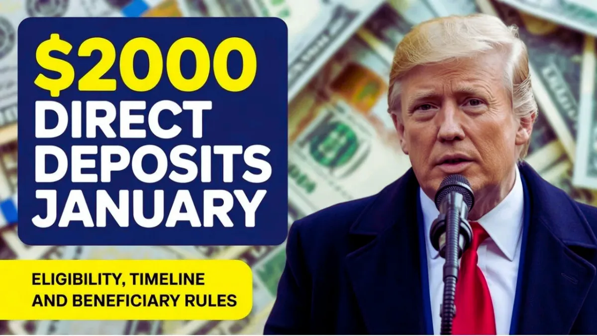 IRS $2,000 Direct Deposit January 2026: Who Gets Paid, Dates & Eligibility Explained