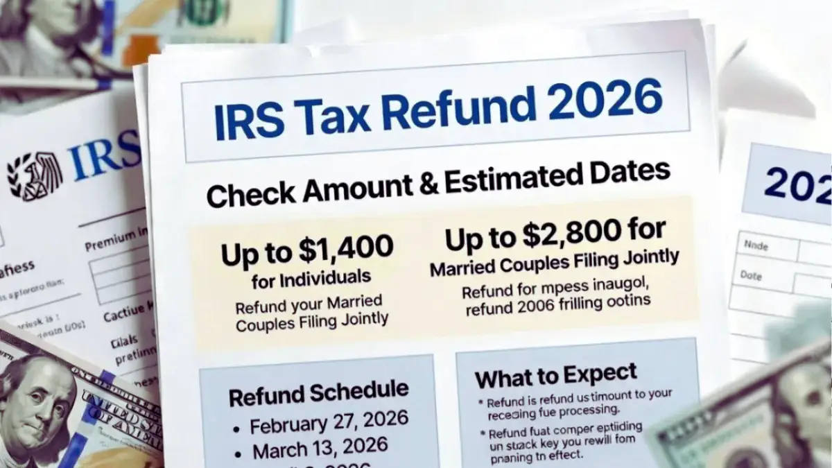 IRS Tax Refund 2026 Schedule: Check Your Refund Amount & Exact Deposit Dates