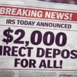January IRS Surprise: Check If You’re Getting the $2,000 Deposit